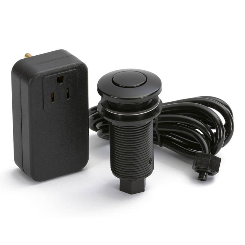 Disposal Air Switch Kit – Black Metal Button