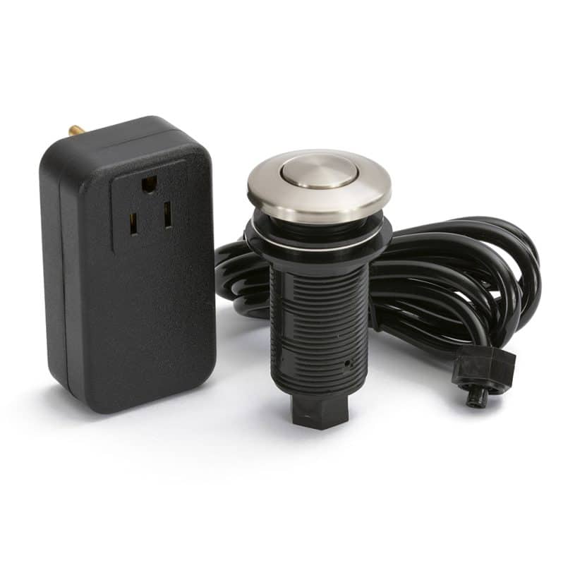 Disposal Air Switch Kit – Nickel Silver Metal Button
